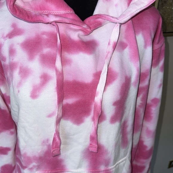 Jon Lauren Pink and White Tye Dye Hoodie - Picture 6 of 10